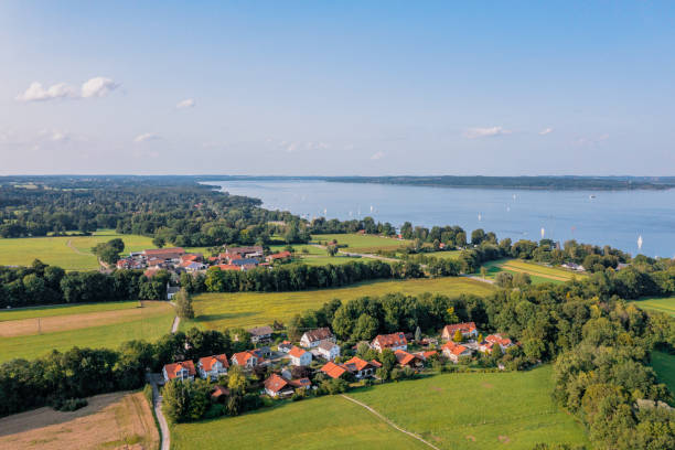 istock Ammersee, Bavarian lake, aerial view 1335889060