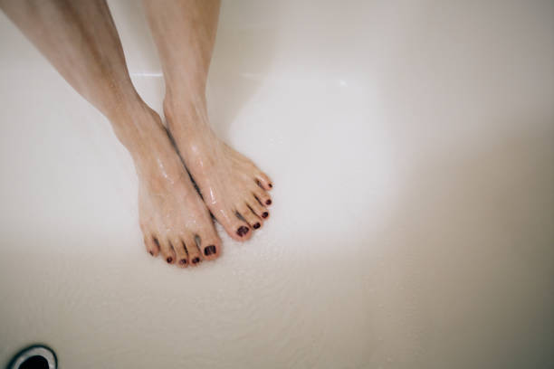 istock Closeup of woman's feet 1335896422