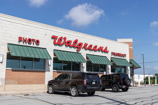 Kokomo - Circa August 2021: Walgreens pharmacy and goods location. Walgreens operates as the second-largest pharmacy store chain in the United States.