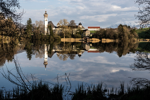 Toenisvorst, Germany, November 2, 2022 - The moated castle Haus Neersdonk in Toenisvorst in the Lower Rhine region.