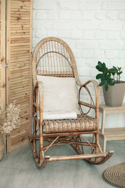 istock Elegant room interior with comfortable rocking chair 1335901552