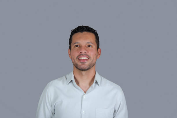 istock Portrait of man watching camera 1335901553