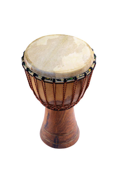 istock african traditional djembe on white background 1335905645