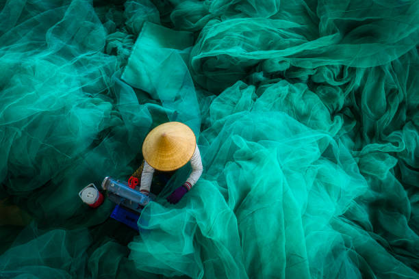 istock Woman knitting net 1335910485
