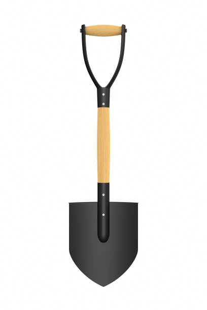 istock Shovel on white background. Garden tool. Isolated 3D iillustration 1335913294