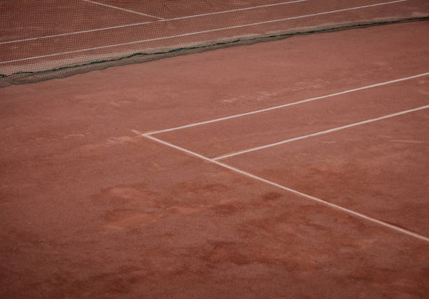 istock Open tennis court 1335913356