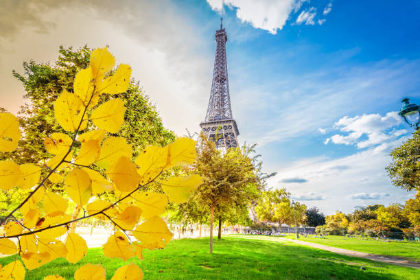 istock eiffel tour and Paris cityscape 1335915067