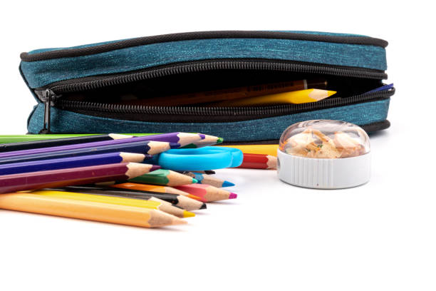 istock Pencils in case isolated on white background. 1335920831