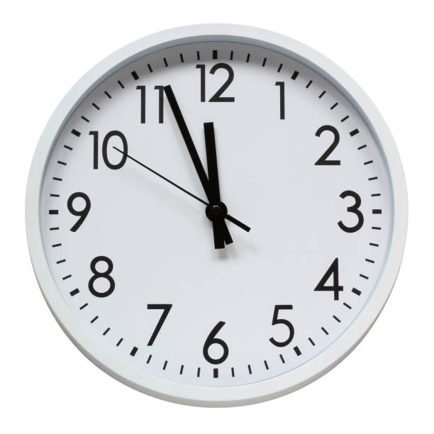 istock round wall clock isolated on a white background with a clipping path 1335923901