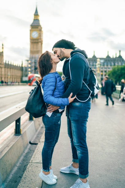 istock Lovely couple in London 1335925791