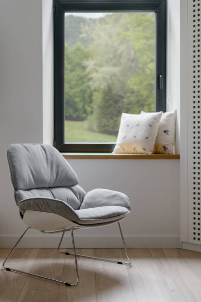 istock Room interior, indoors home design with nobody. 1335927317