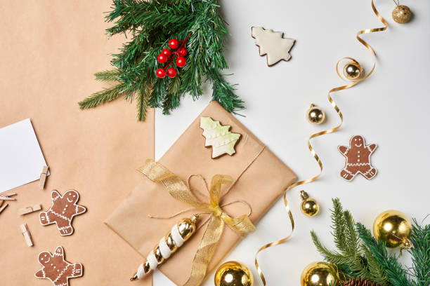 istock Preparing Christmas gifts at home 1335928288