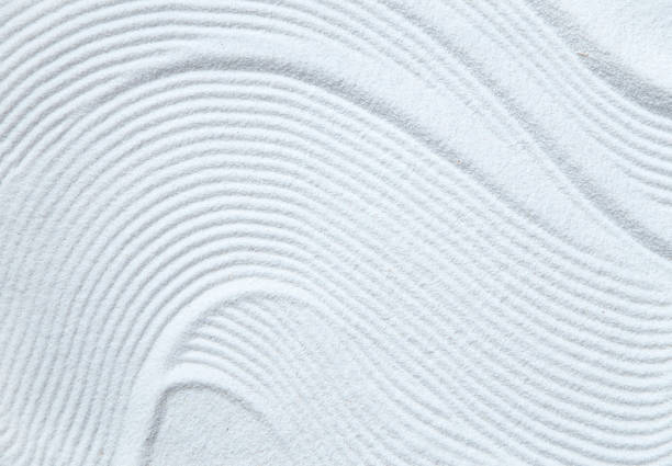 White sand pattern stock photo