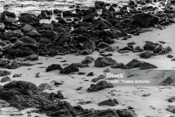 Rocks In The Sands Of Ondina Beach On A Sunny Day Stock Photo - Download Image Now - Travel, At The Edge Of, Beach