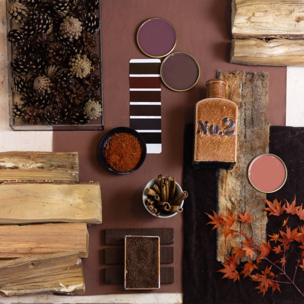 istock Color palette mood board for interior design and decor 1335938902