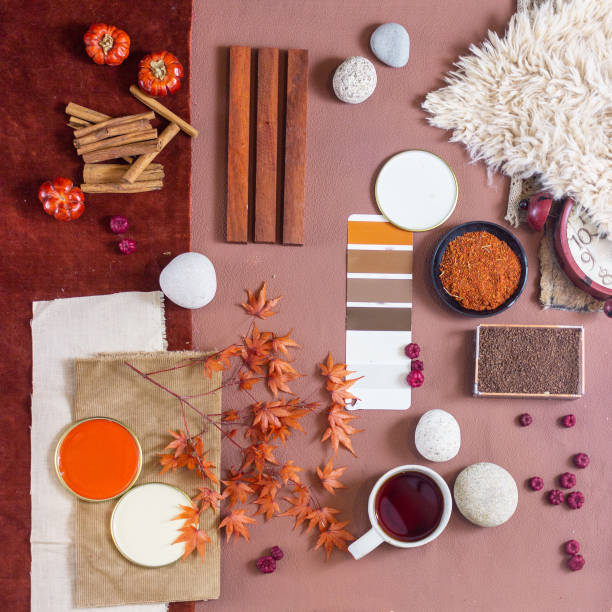 istock Color palette mood board for interior design and decor 1335938909