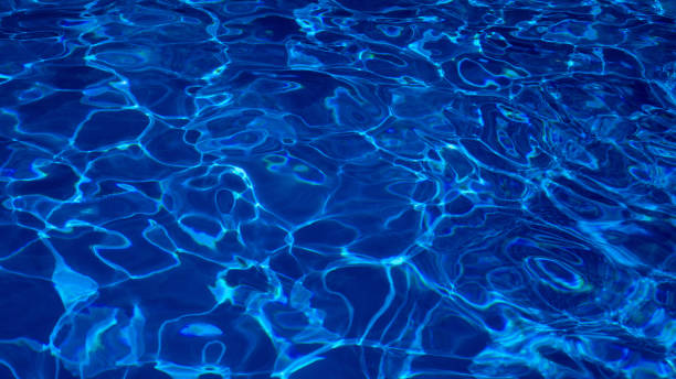 istock Abstract blue texture of swimming pool water 1335940057