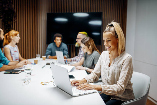 istock Diverse business people in meeting room 1335953341