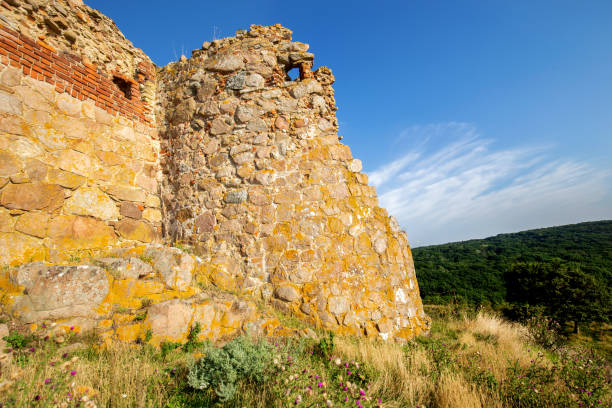 hammershus ruines château à bornholm - hammershus photos et images de collection