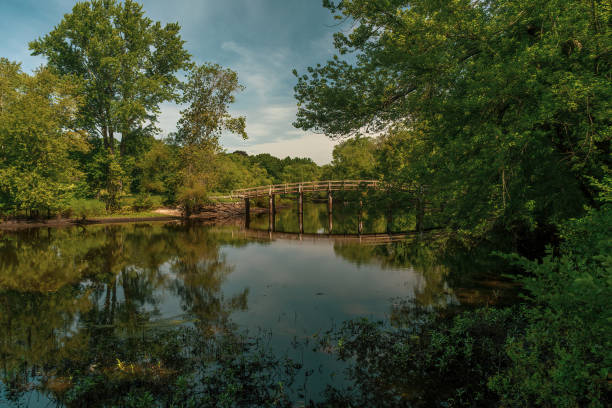 istock Old North bridge in Cony Massachusetts. 1335961071