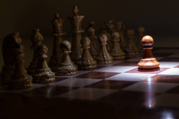 istock chess field and chess equipments 1335964122