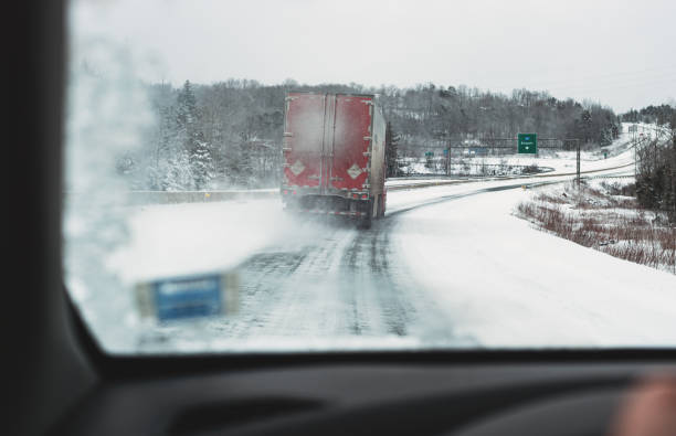 istock Trucking In Winter 1335971327