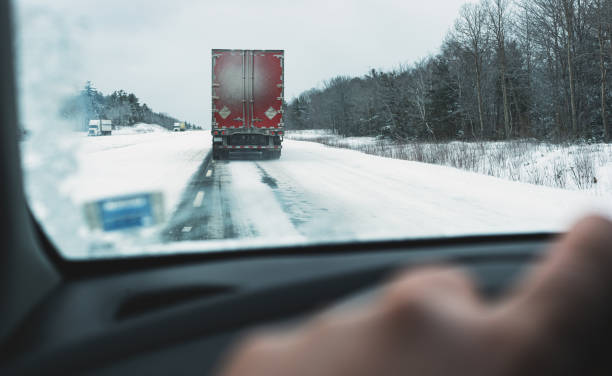 istock Trucking In Winter 1335971328