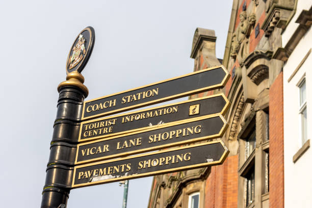 istock Chesterfield Information Sign in Derbyshire, England 1335971673