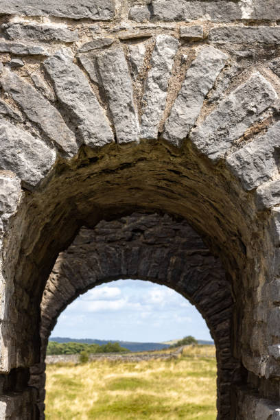 Cornish Engine House at Magpie Mine in Peak District National Park, England