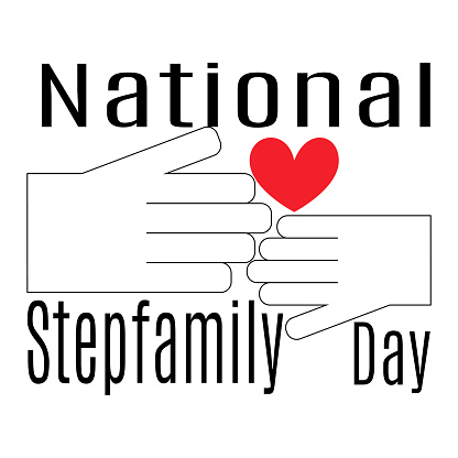 National Stepfamily Day, idea for a poster on a socially significant topic vector illustration