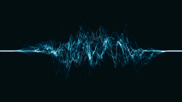 istock Sound Waves Frequency, Futuristic Look Audio Waveform Graph In Seamless Loop, Hud User Interface Background Element, Audio Visualizer, Sound Analyzer Screen 1335978948