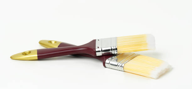 istock soft paint brush on wooden handle on white background 1335984768