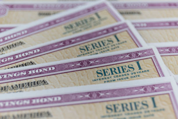 US Savings Bonds. Savings bonds are debt securities issued by the U.S. Department of the Treasury. They are issued in Series EE or Series I. stock photo