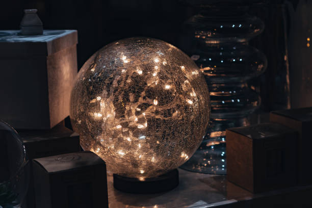 istock a crystal ball with decorative lights 1335988958
