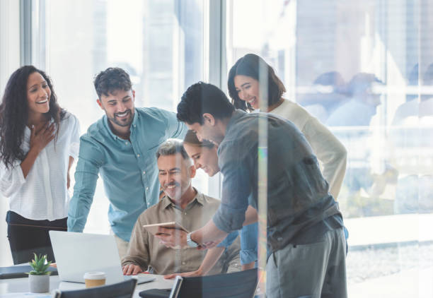 istock Diverse group of business people working. 1335991711
