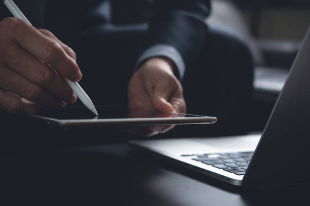 istock Businessman working in office 1335991845