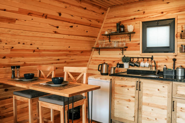 istock Wooden Kitchen , Modern Home Decor , Living Room 1335996994
