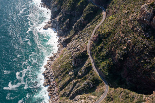 istock Aerial view over Chapman's Peak drive 1336018965