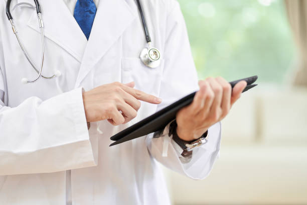 istock Male doctor working in a hospital 1336023152