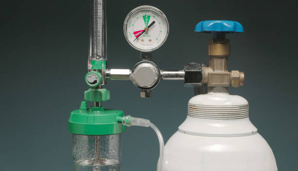 istock Covid-19 crisis, oxygen shortage cylinder , empty tank. 1336031313