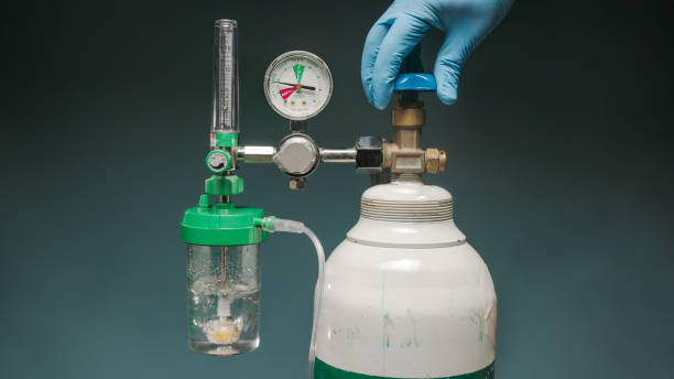 istock Covid-19 crisis, oxygen shortage cylinder , empty tank. 1336031315