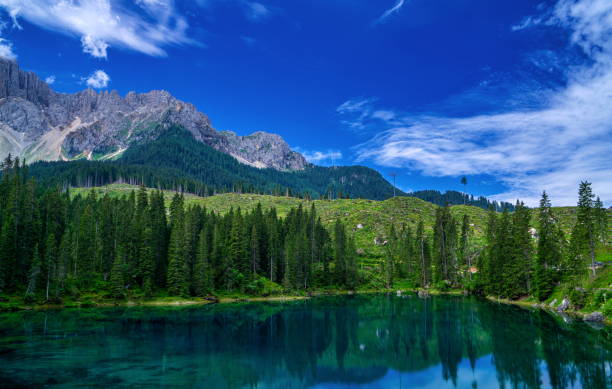 istock Dolomites Karer Lake 1336033216