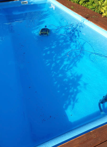 istock Floor vacuum cleaner for the pool 1336038113