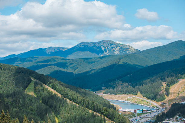 istock panoramic view of bukovel in Ukrainian carpathian mountains 1336041672