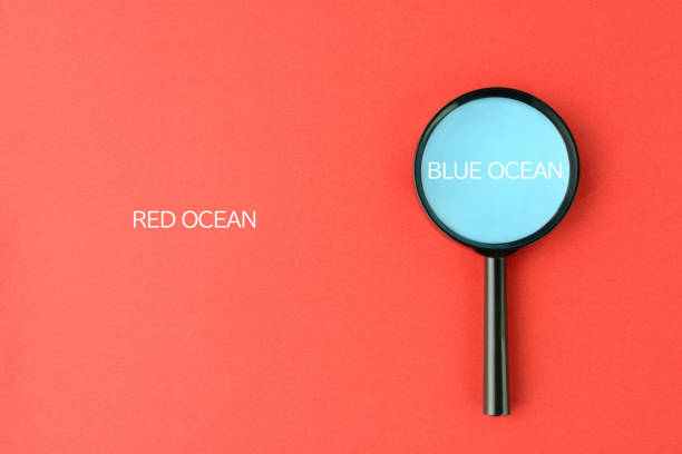 istock Business concepts, discovering blue ocean 1336052912