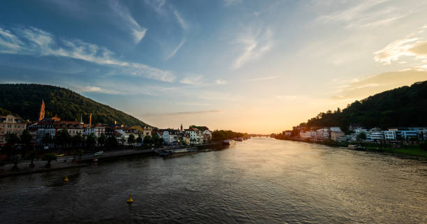 istock Sunset over Heidelberg and Neckar river in Germany 1336057227