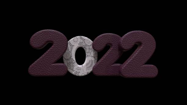 istock 2022  Letters on Black Background Isolated. 3D Render 1336059616