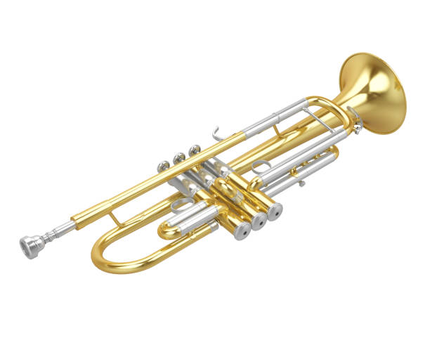 istock Golden Trumpet Isolated 1336067009