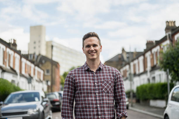 istock Outdoor portrait of casually dressed Caucasian man 1336070441