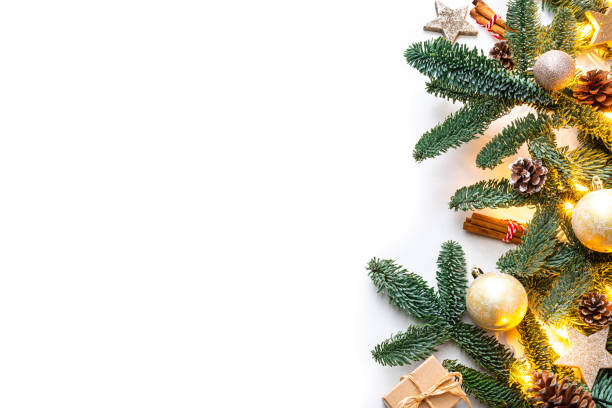 istock Christmas decoration background. Copy space 1336074187